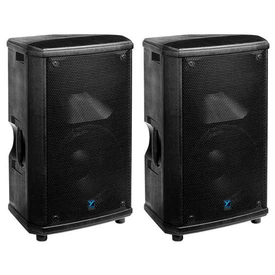 Yorkville NX55P-2 NX Series Active 12" 2000W Powered 2-Way PA Speaker W/Mixer Pair