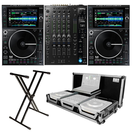 2) Denon DJ SC6000M Prime and X1850 Prime Mixer Package