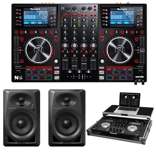 Numark NV2 and Pioneer DM-40 Black with ProX XS-NVLT Package