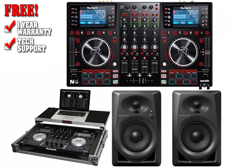 Numark NV2 and Pioneer DM-40 Black with ProX XS-NVLT Package