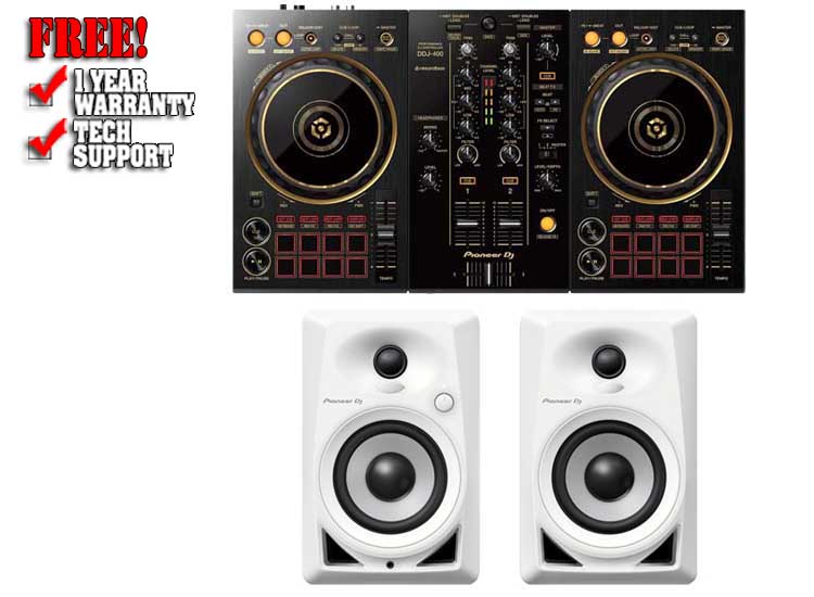 Pioneer DJ Starter Pack with DDJ-400 Controller, PK-STP03 B&H