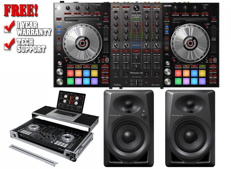 Pioneer DJ DDJ-SX3 Odyssey FRGSPIDDJRX Case Bundle Deal 