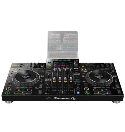 Pioneer XDJ-XZ with Gold on Black Flight Case Package