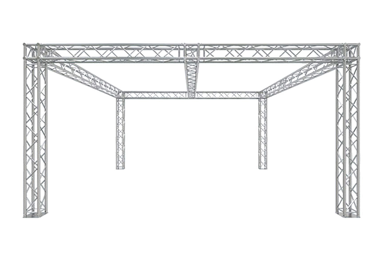 ProX Truss 20'x20' Trade Show Booth/Exhibit System-Modular F34 Box Truss with Universal Junction Block Corners and Center Beam