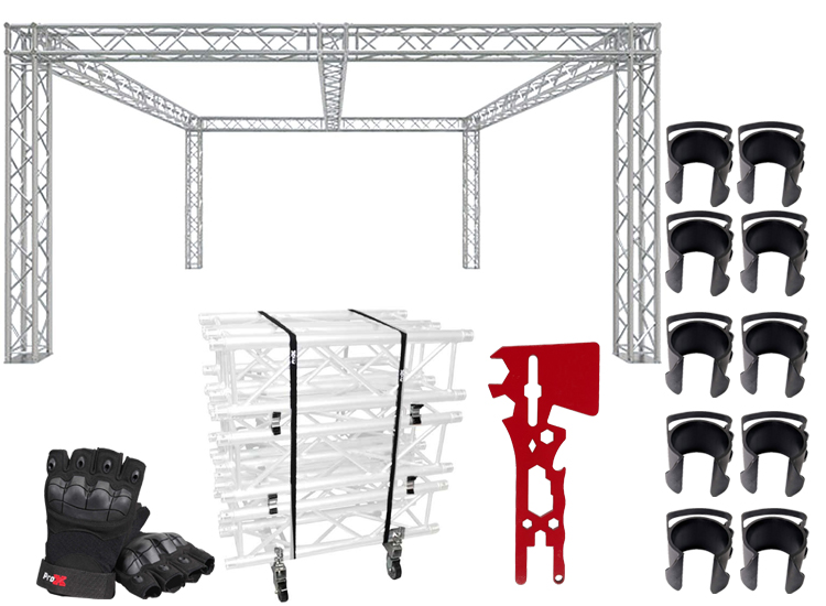 Global Truss 20'x20' Center Beam Trade Show Booth with Accessories Package