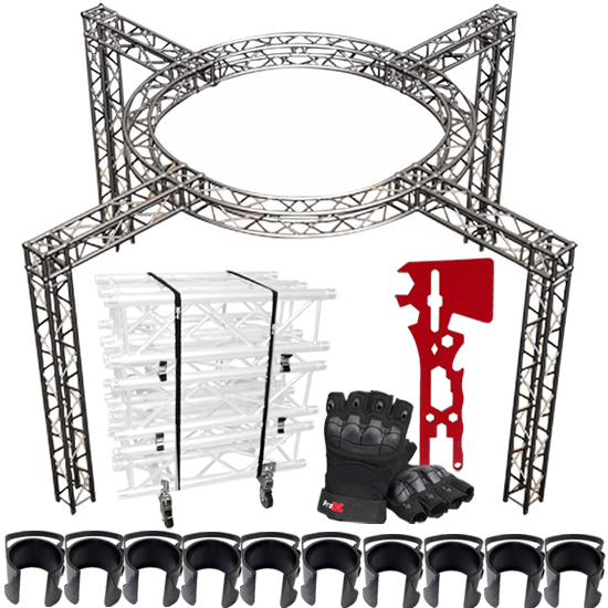 Global Truss 20'x20' Circular Trade Show Booth with Accessories Package