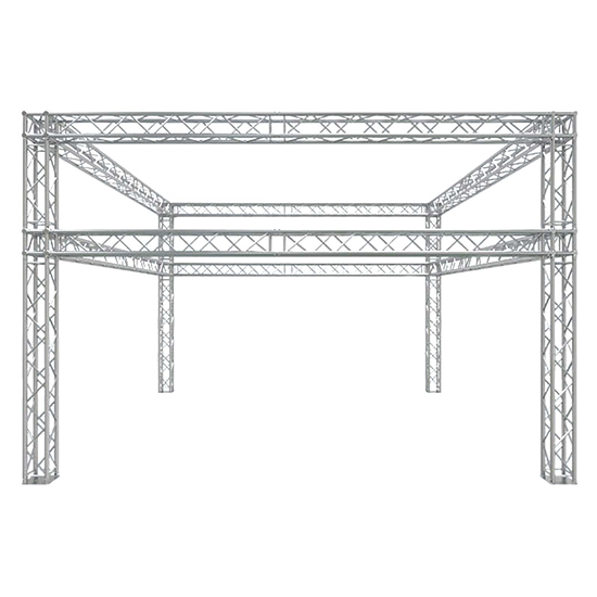 Global Truss 20'x20' Double Tier Box Truss Trade Show Booth with Accessories Package