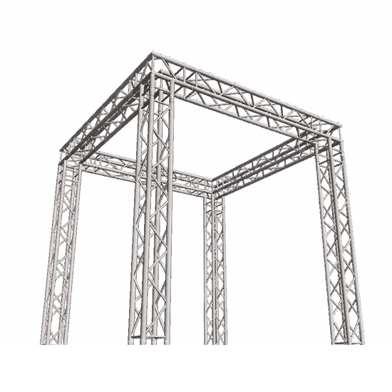 Global Truss SQ-10x10 Square Trade Show Booth Package