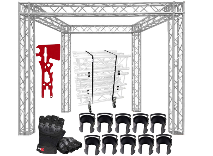 Global Truss SQ-10x10 Square Trade Show Booth Package