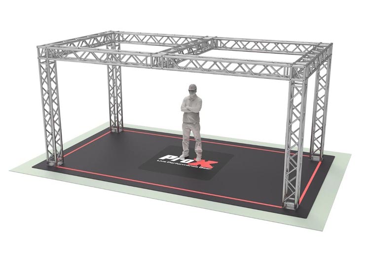 ProX XTP-19109B-F34 F34 Trade Show Display Booth Truss System - 19 x 10 x 9 FT