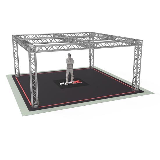 ProX XTP-19199-F34 F34 Trade Show Display Booth Truss System - 19 x 19 x 9 FT