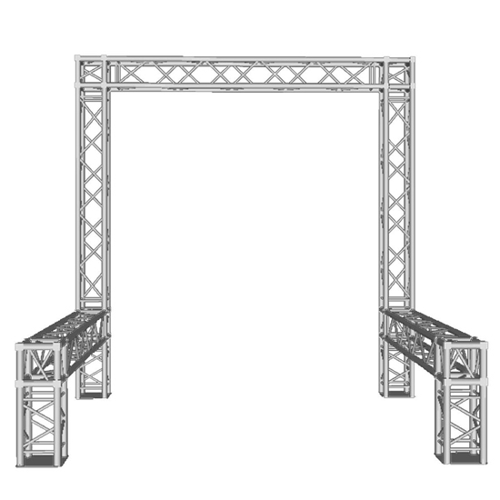 ProX XTP-E1010-2 10' x 10' Exhibition Module Stand Truss Package