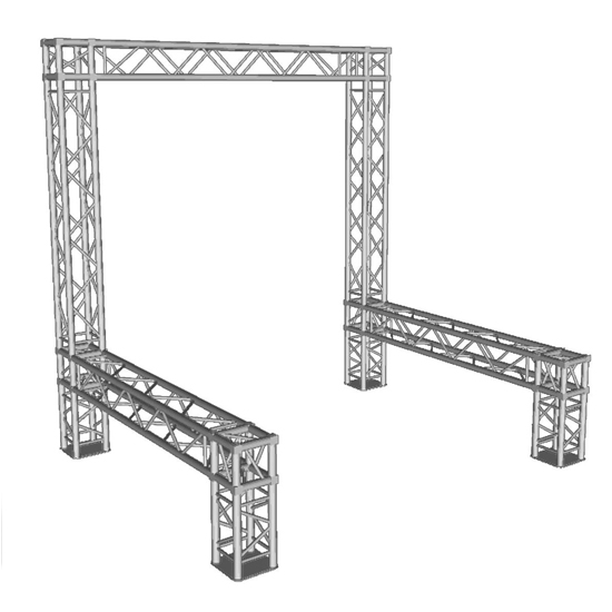 ProX XTP-E1010-2 10' x 10' Exhibition Module Stand Truss Package