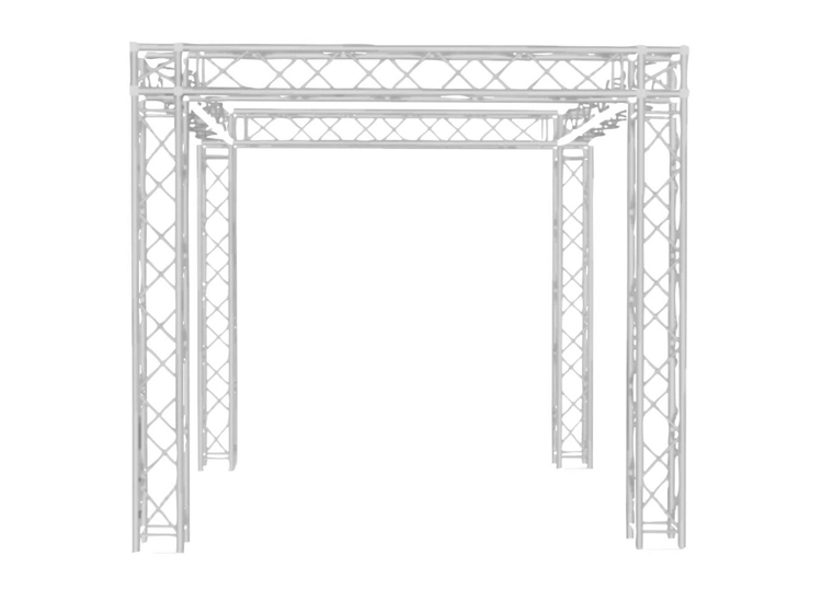 ProX XTP-E101010-01 10 FT x 10 FT Standard Trade Expo Exhibition Truss Module Booth Package