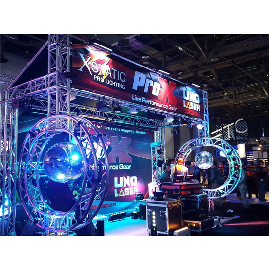 ProX XTP-E1020-3 Double Circle 10X20 Exhibition Module Stand Truss Package