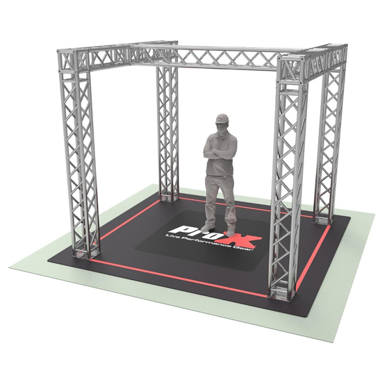 ProX XTP-E1099H Tradeshow Booth 10.11 W x 9.42 L x 9.20 ft H with H Shape Design in Center