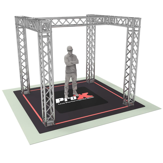 ProX XTP-E1099H Tradeshow Booth 10.11 W x 9.42 L x 9.20 ft H with H Shape Design in Center