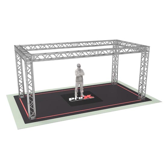 ProX XTP-E20109 F34 Trade Show Display Booth Truss System - 20 x 10 x 9 FT