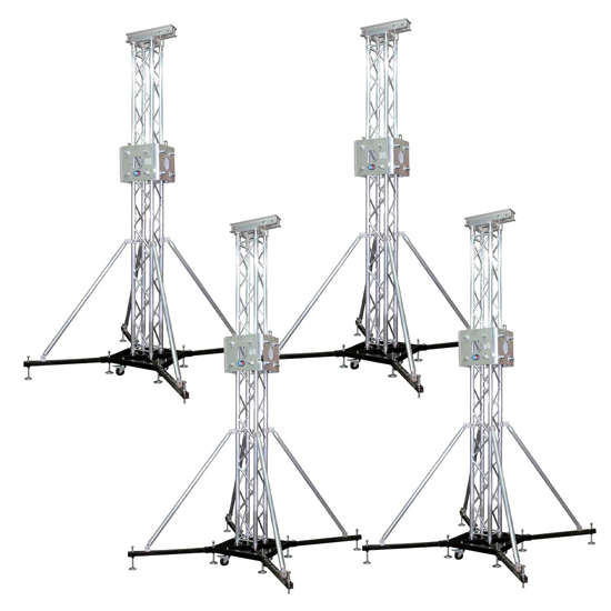 (4) ProX XTP-GSBPACK3 Truss Tower Stage Roofing System Package