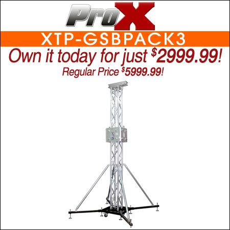 ProX XTP-GSBPACK3 Ground Support Truss Tower Stage Roofing System Package