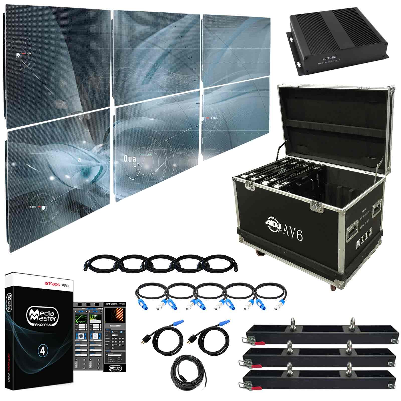 AVX3X2 AV6X 6mm LED Video Wall 3x2 Complete System Package